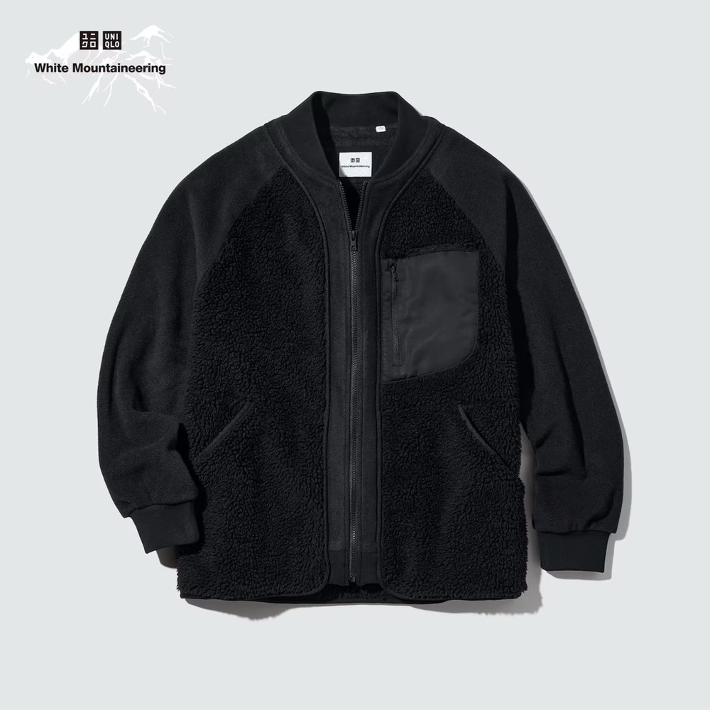 Uniqlo White Mountaineering Fleece Oversized Jacket